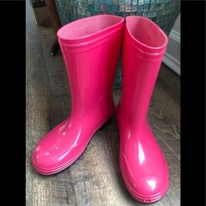 3/$15 - Girls Pink Rubber Rain Boots 💧💧💦💦